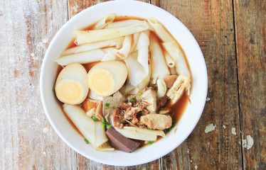 egg pork paste of rice flour