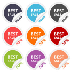 Vector stickers best sale. Design elements.