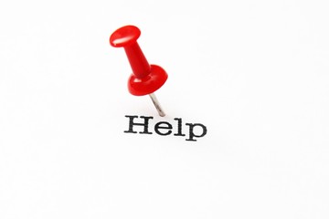 Push pin on help text