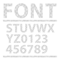 Abstract alphabet set. Font. Vector illustration.