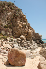 Fototapeta na wymiar cile - spiaggia di tunquen