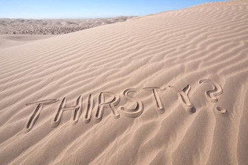Thirst in desert
