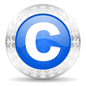 copyright christmas icon
