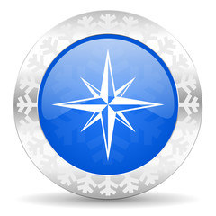 compass christmas icon