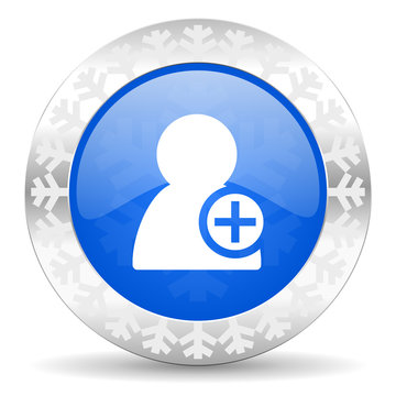 add contact christmas icon