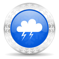 storm christmas icon