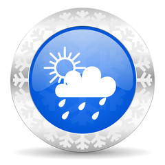 rain christmas icon