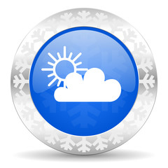 cloud christmas icon