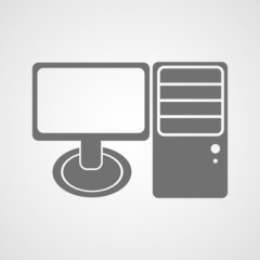 PC Icon illustration. Vector