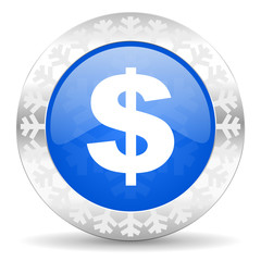 Obraz premium dollar christmas icon