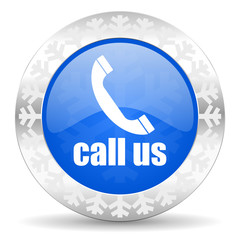 call us christmas icon