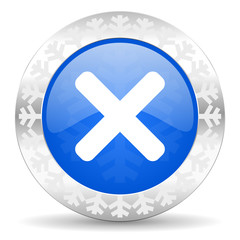 cancel christmas icon