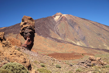 Finger of God rock , volcano Teide National Park
