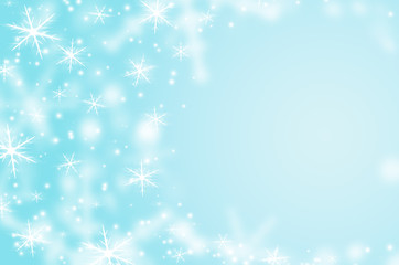 christmas background with snowflakes