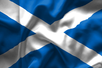 Scotland flag - obrazy, fototapety, plakaty