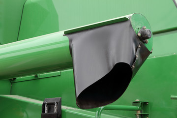 Detail of a modern combine