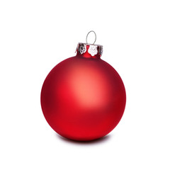 Rote Weihnachtskugel