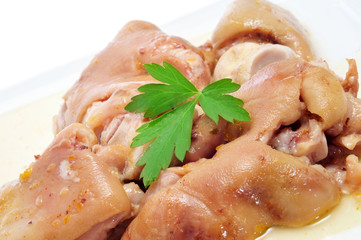 manitas de cerdo, spanish stewed pigs trotters