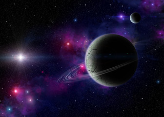 Fototapeta na wymiar Planetary nebulae and exoplanets