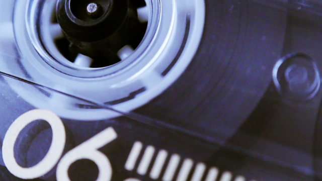 Audio Cassette Close Up