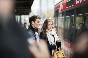 Tourist couple in the city