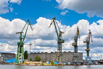 cranes - old shipyard © Adam Wasilewski