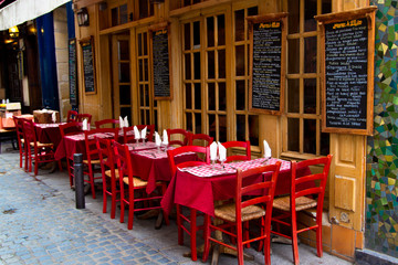 Obrazy na Szkle  Francuska restauracja