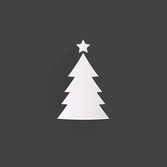 Obraz premium Christmas tree icon