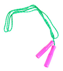 Skipping rope isolated on white