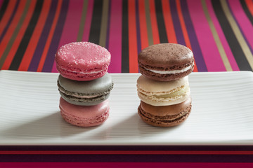 Assortiment Macarons sur Plateau