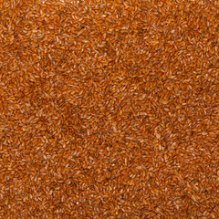 Close up flaxseed linseed brown red food background texture
