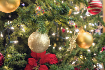 Christmas Tree Decoration Closeup