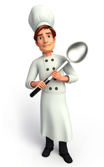 Chef  with spoon