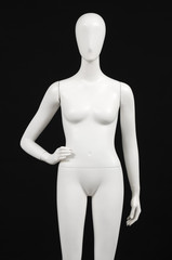 mannequin female on black