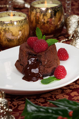 Raspberry Lava Cake