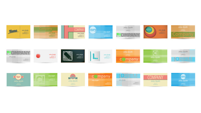 Set of Business Card in Vector illustration