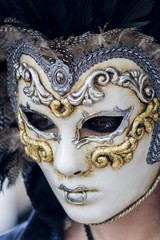 Fototapeta na wymiar Traditional venetian carnival mask