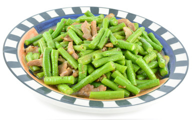 Stir-fries long bean