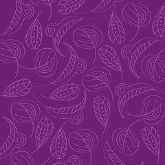 seamless pattern with leaf