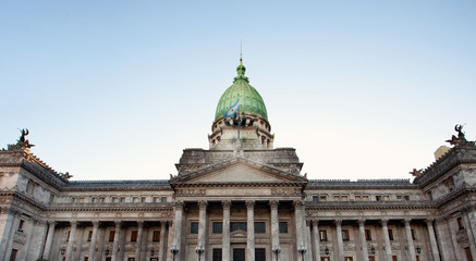 Fototapeta na wymiar Building of Congress in Buenos Aires, Argentina