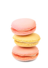 Stack of macaron cakes.