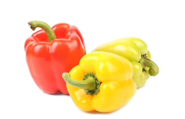 Colourful ripe peppers.