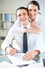 Fototapeta premium Successful managers