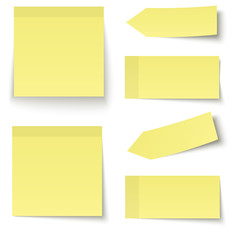 Sammlung - Klebenotiz gelb