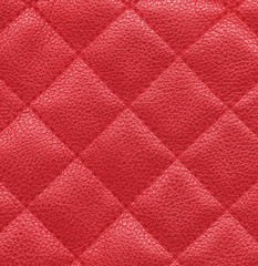 Fototapeta premium plaid red leather texture,stitch.