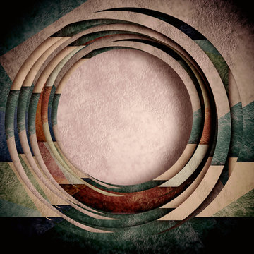 circle geometric back ground, copy space