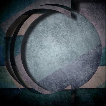 background abstract composition, round circle geometric