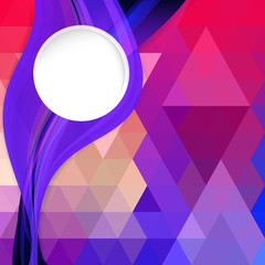 Abstract colorful triangle pattern background.