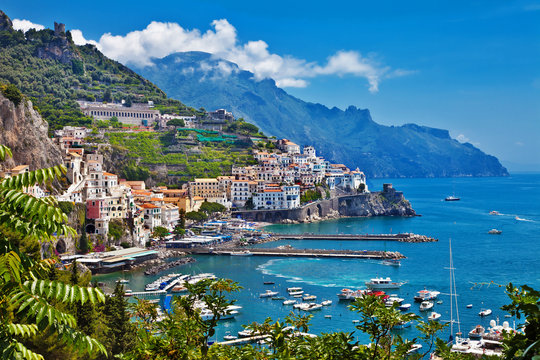 Stunning Amalfi Coast Of Italy