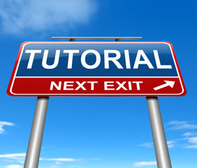 Tutorial concept.